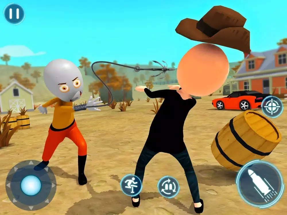 Capturas de tela do Stickman Rope Hero 3d Shooter iPad 