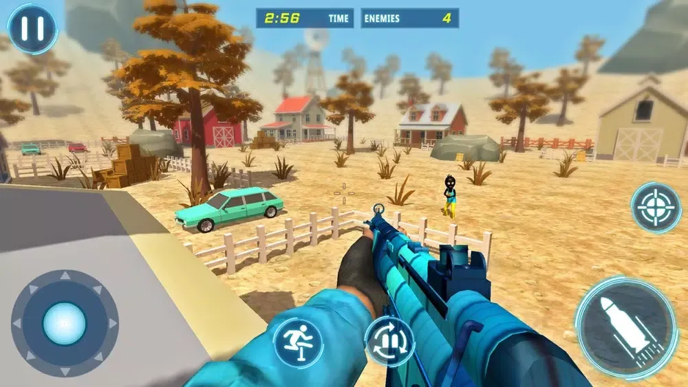 Capturas de tela do Stickman Rope Hero 3d Shooter