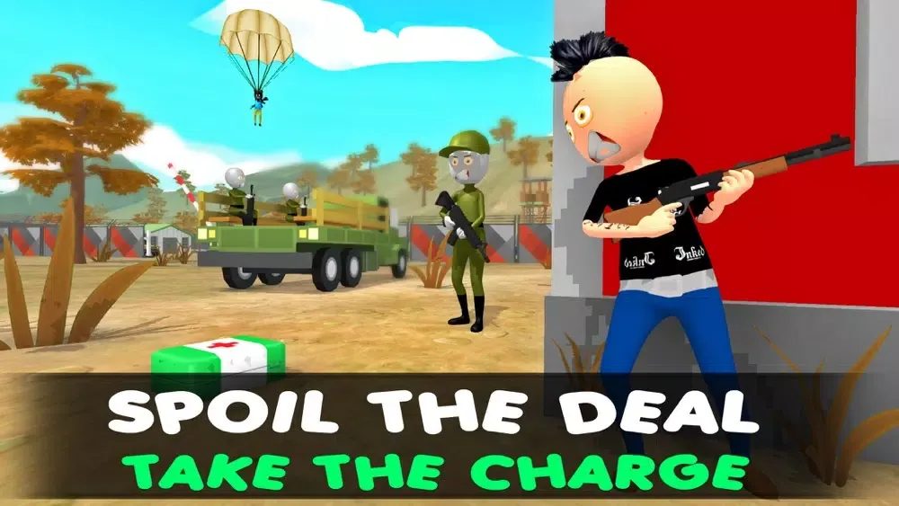 Capturas de tela do Stickman Rope Hero 3d Shooter