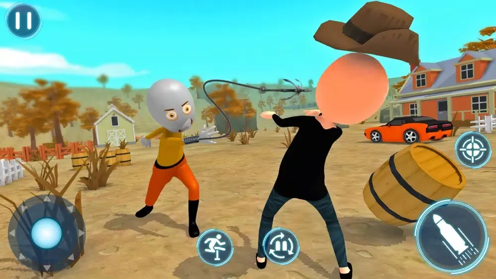 Capturas de tela do Stickman Rope Hero 3d Shooter