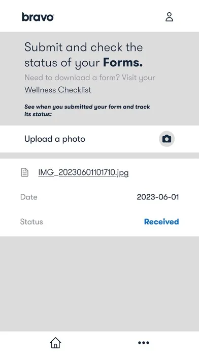 Ảnh chụp màn hình của Bravo Wellness Program App