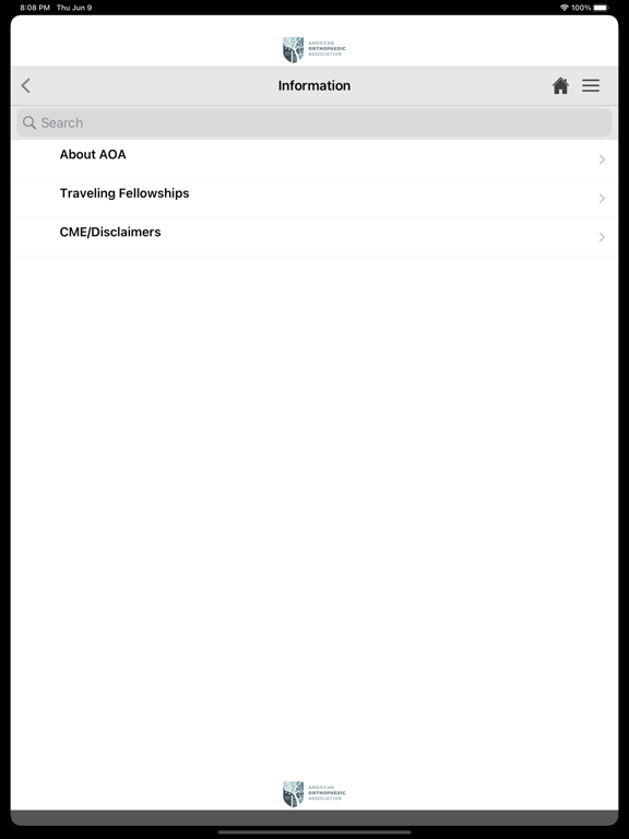 AOA Connect iPad  Screenshots