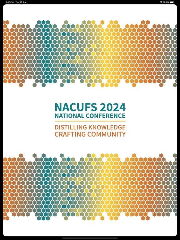 ภาพหน้าจอของ NACUFS 2024 iPad 