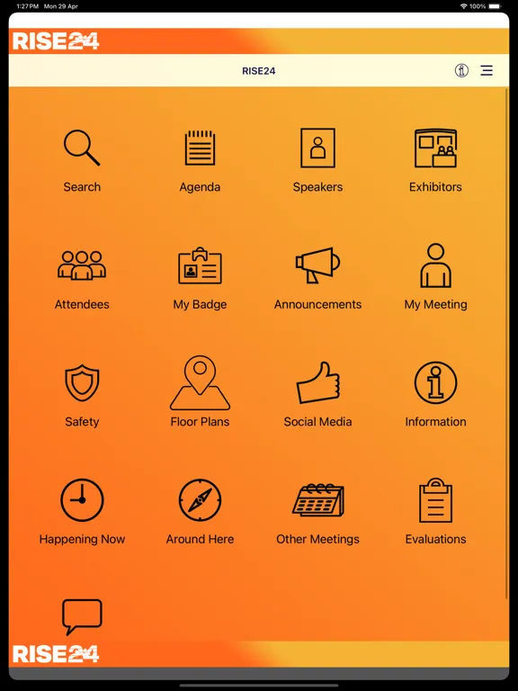 RISE24 iPad  Screenshots