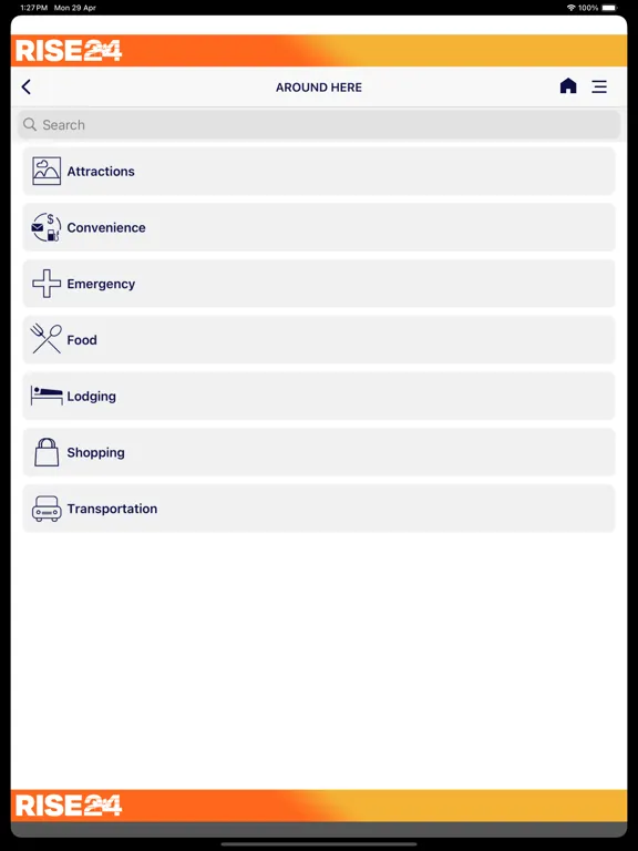 RISE24 iPad  Screenshots
