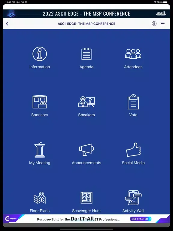 Скриншоты ASCII Edge- The MSP Conference iPad 