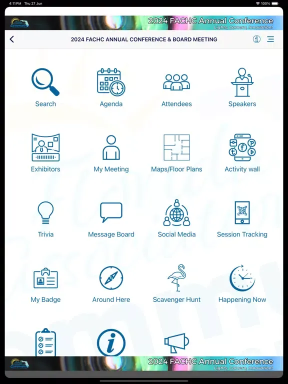 Captures d'écran de FACHC Events App iPad 