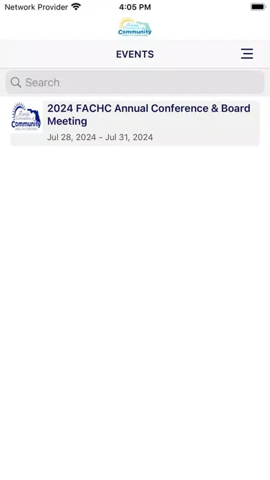 Captures d'écran de FACHC Events App