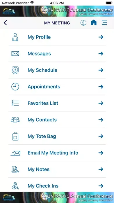 Captures d'écran de FACHC Events App