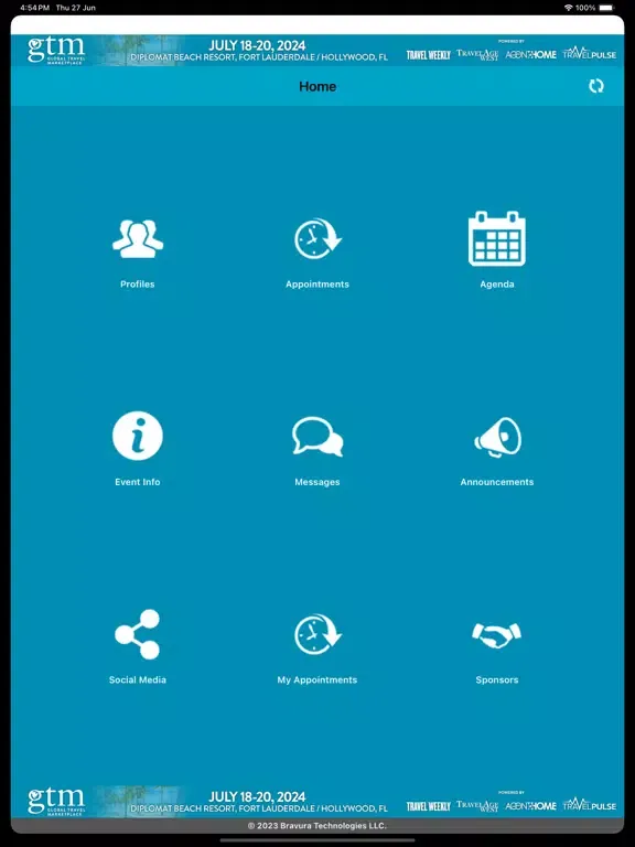 Capturas de pantalla de GTM Event iPad 