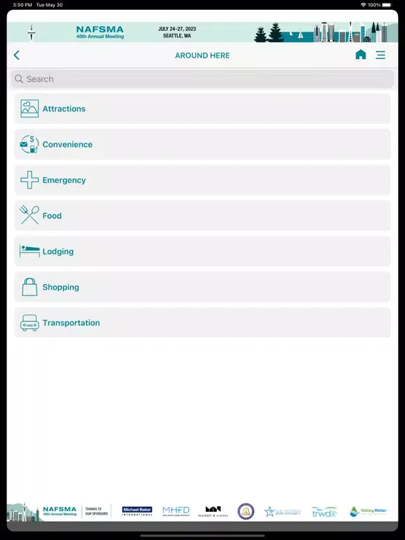NAFSMA 2023 iPad  Ekran Görüntüleri