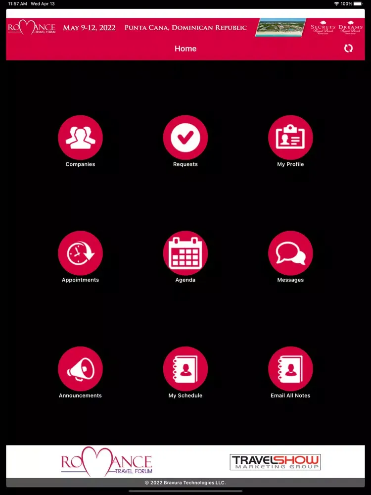 Ảnh chụp màn hình của Romance Travel Forum 2022 iPad 