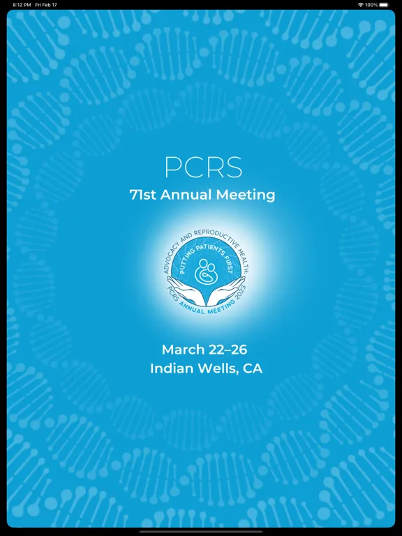 PCRS Annual Meeting iPad  Screenshots