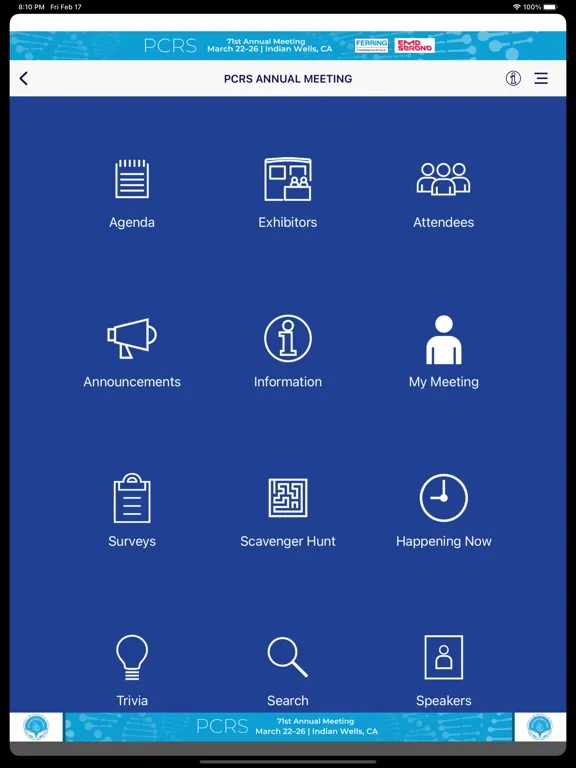 PCRS Annual Meeting iPad  Screenshots