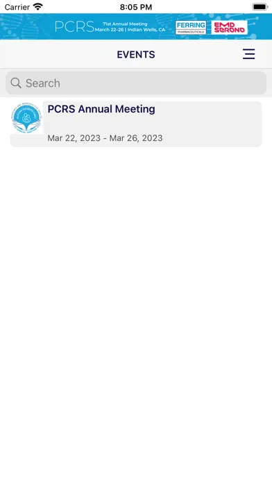 PCRS Annual Meeting Screenshots