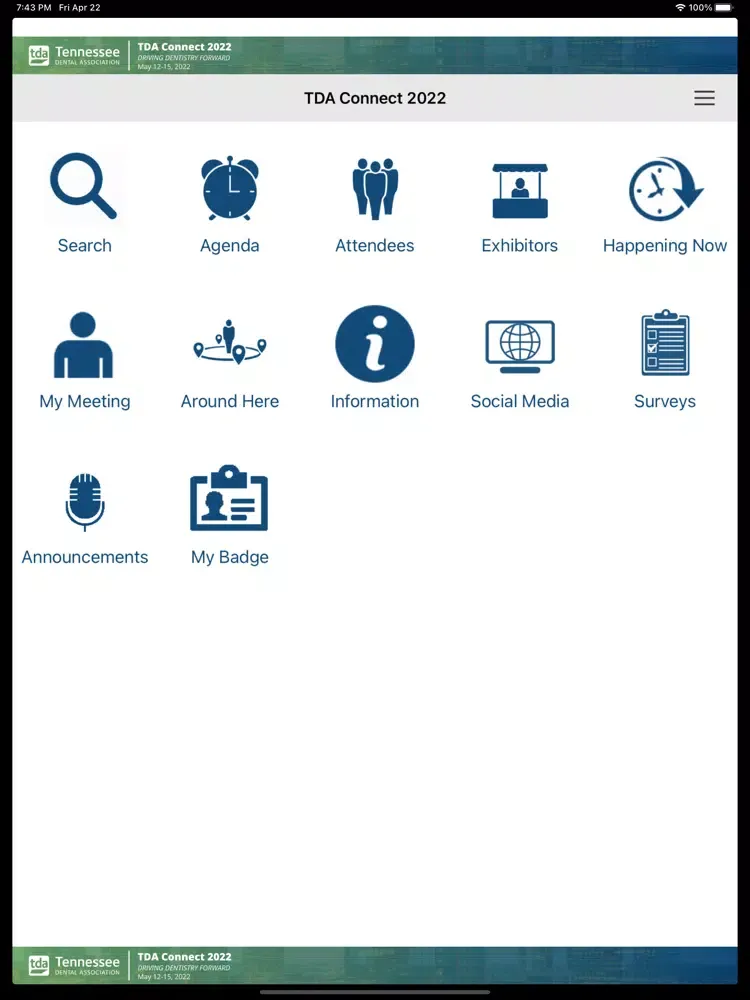 TDA Connect 2022 iPad 应用截图