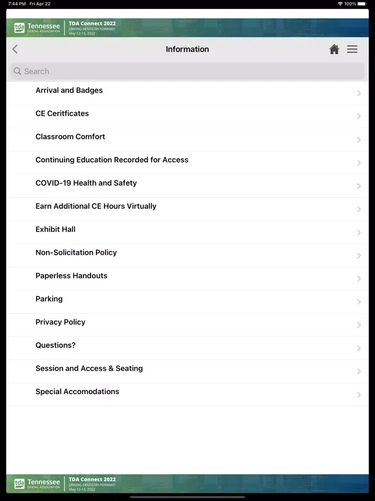 TDA Connect 2022 iPad 应用截图