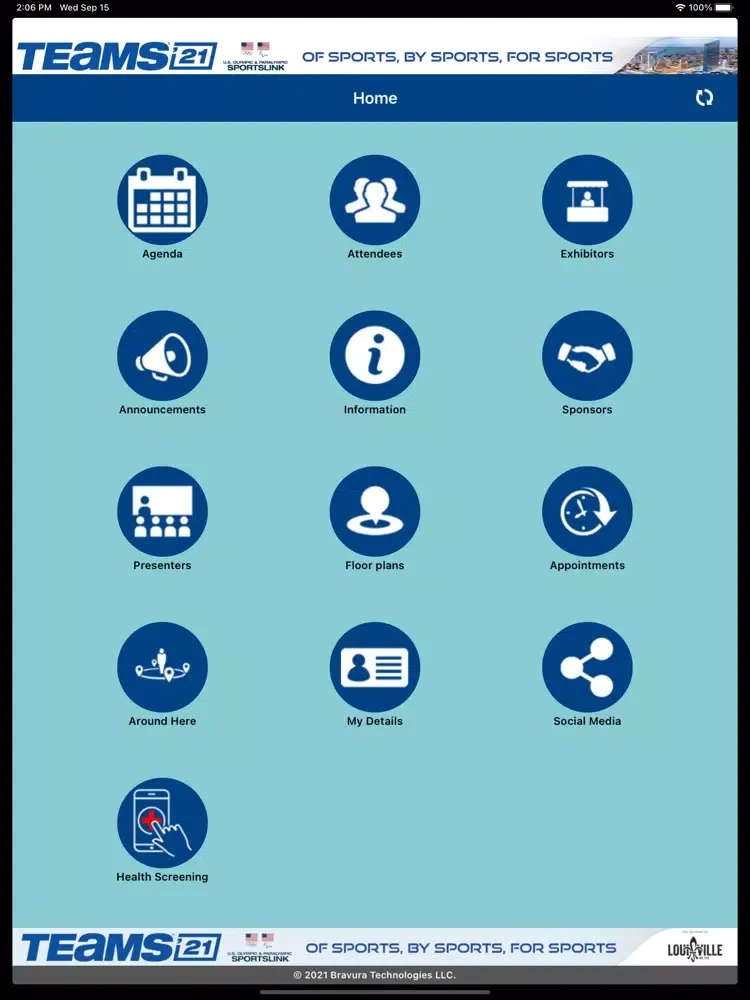 Tangkapan layar TEAMS Conference & Expo 2021 iPad 