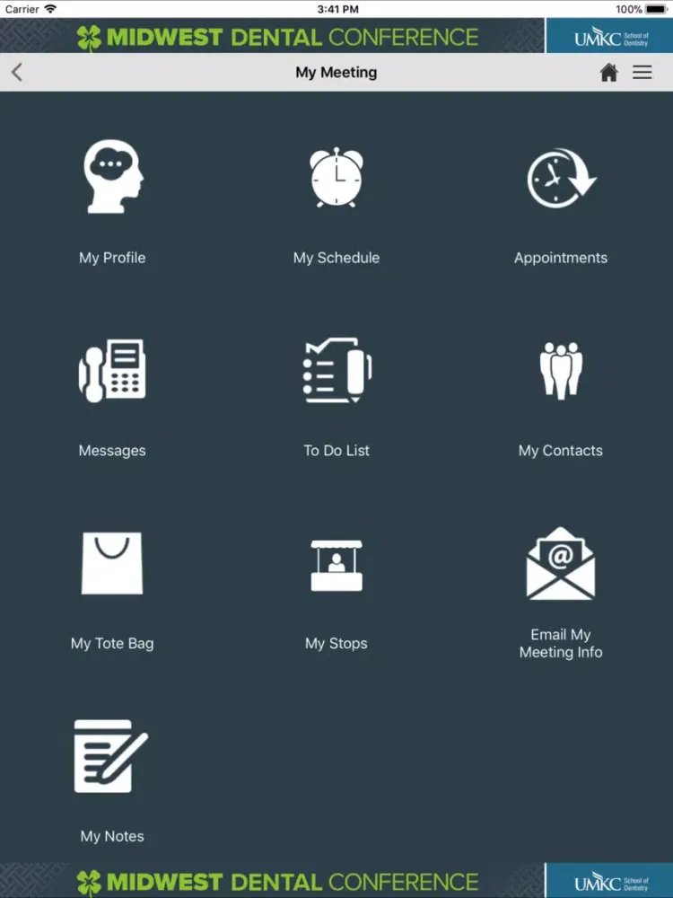 Zrzuty ekranu Midwest Dental Conference iPad 