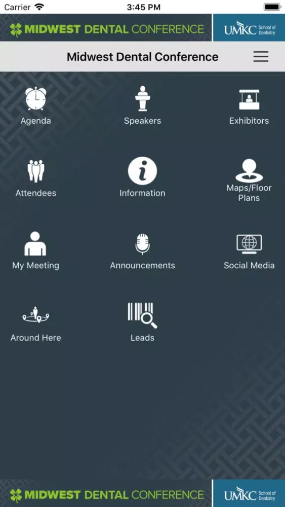 Zrzuty ekranu Midwest Dental Conference
