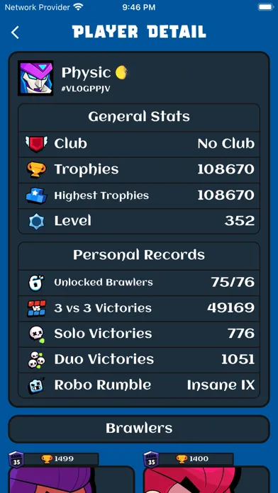 Brawl Stars Stats Pro スクリーンショット