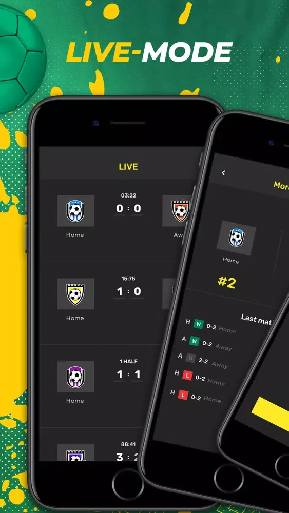 Скриншоты BW Football Stats