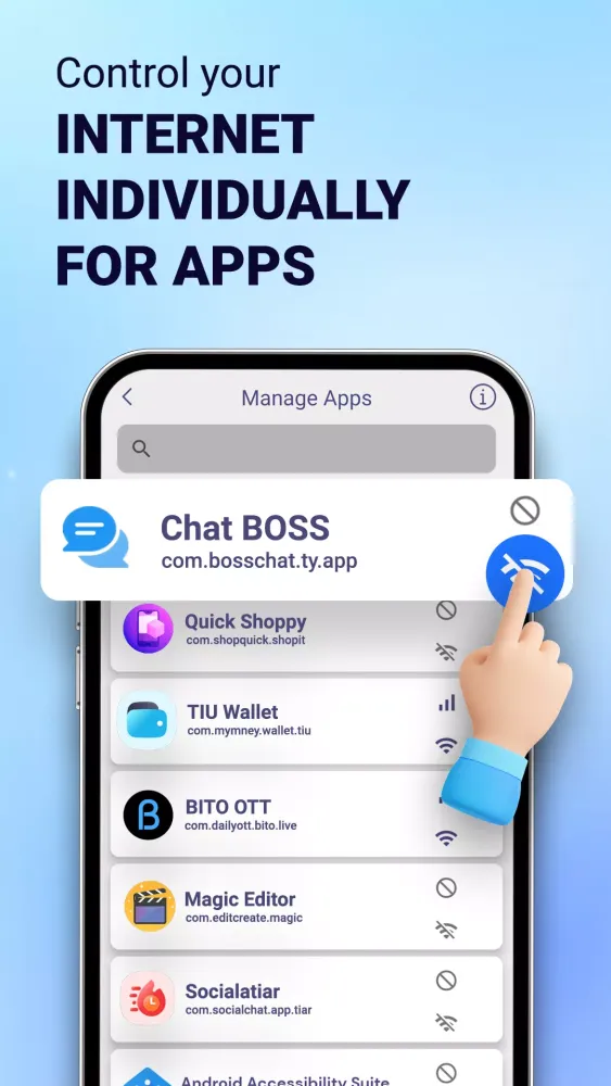 Tangkapan skrin Data Watcher: Save Mobile Data
