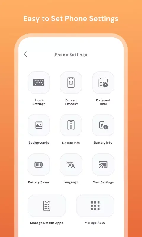 Fast Phone Settings Screenshots