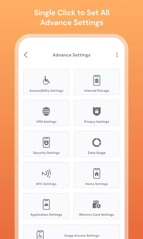 Fast Phone Settings Screenshots