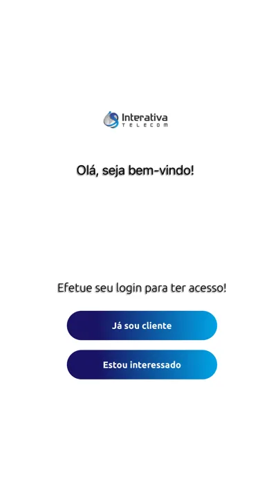 Capturas de tela do Interativa Telecom