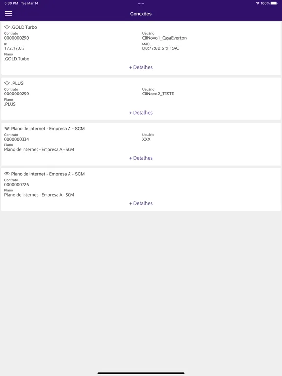WGS Internet Banda Larga iPad  स्क्रीनशॉट