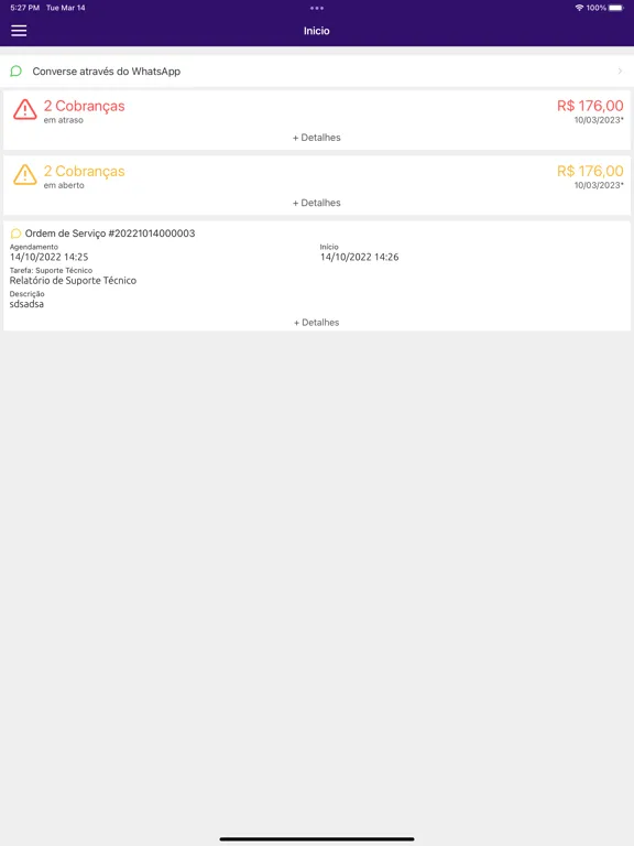 WGS Internet Banda Larga iPad  स्क्रीनशॉट