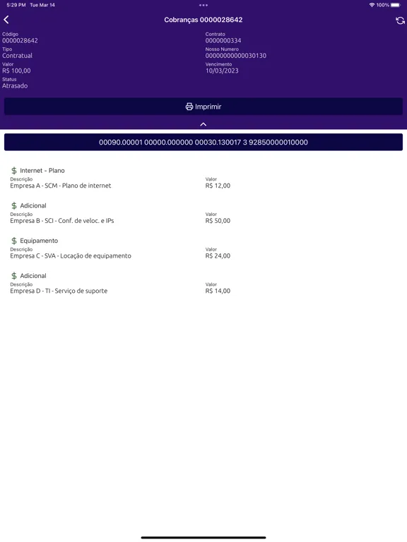 WGS Internet Banda Larga iPad  स्क्रीनशॉट
