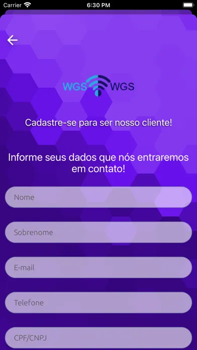 WGS Internet Banda Larga स्क्रीनशॉट