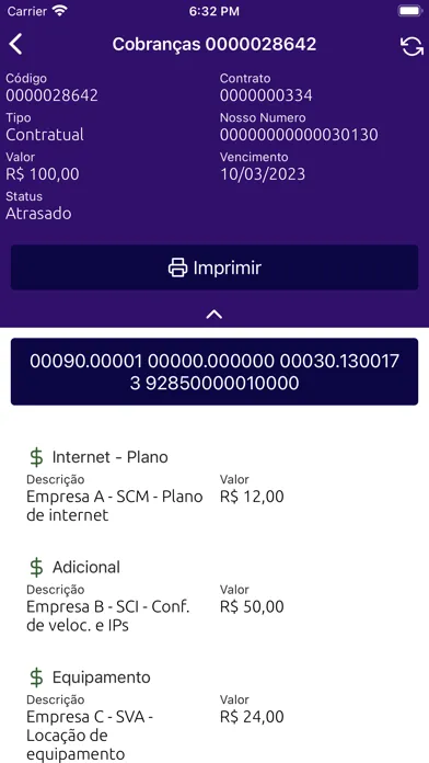 WGS Internet Banda Larga स्क्रीनशॉट