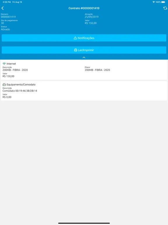 Netfy Telecomunicações iPad 应用截图