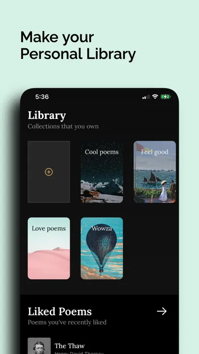 Capturas de pantalla de Poeta: Daily Audio Poems