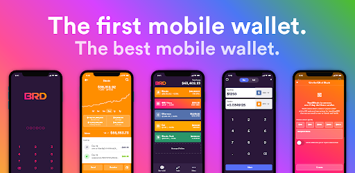 Digital wallet app interface example