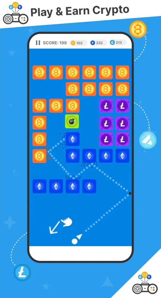 CryptoBreaker Earn BTC N LTC應用截圖