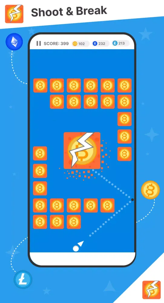 CryptoBreaker Earn BTC N LTC應用截圖