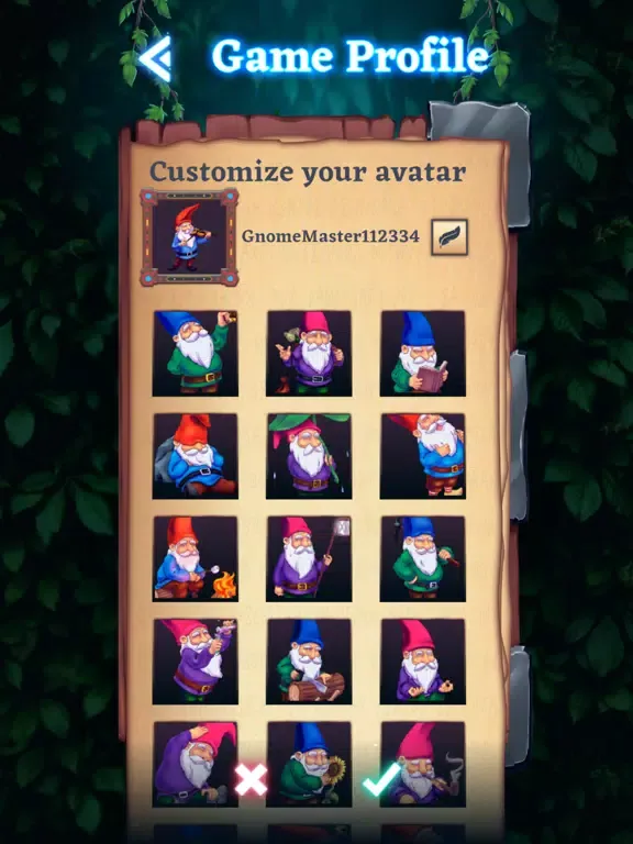 Gnomi Game of Gnomes iPad  Screenshots