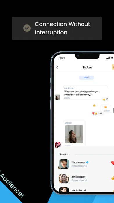 Tangkapan skrin Breakout: Audio Social Network