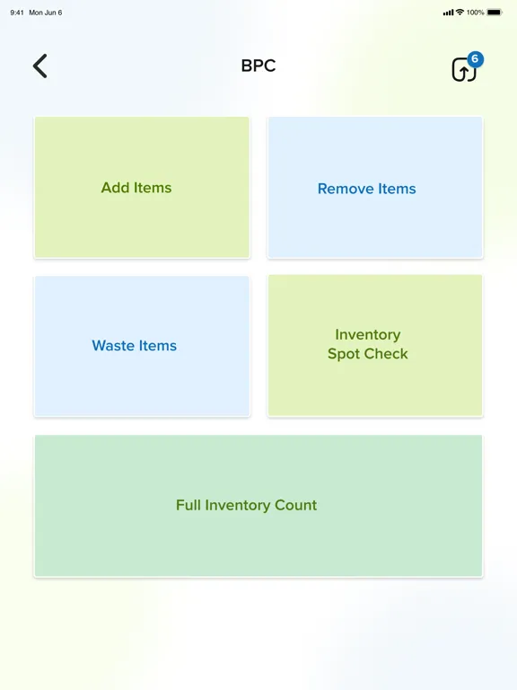 Breakroom Provisions Inventory iPad  Screenshots