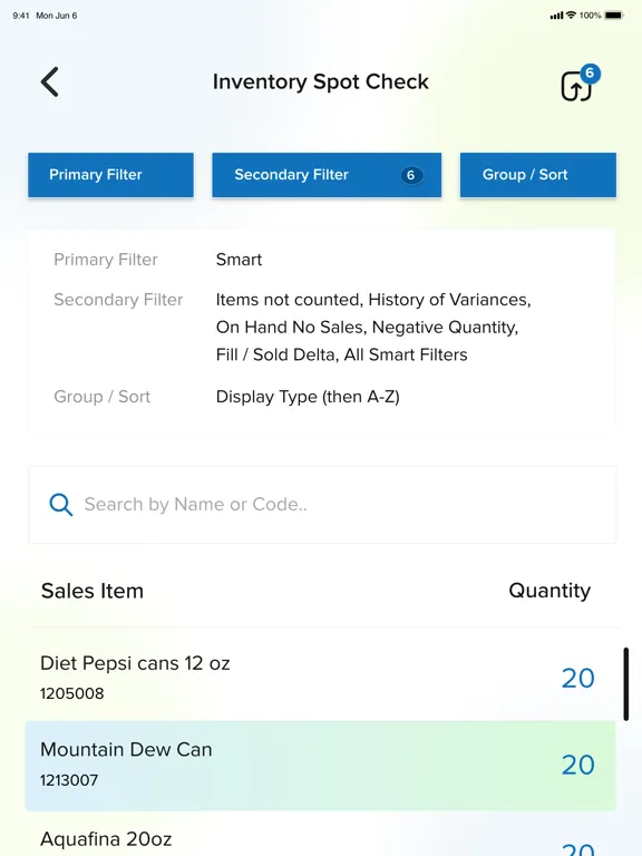 Breakroom Provisions Inventory iPad  Screenshots