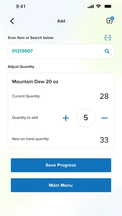 Breakroom Provisions Inventory Screenshots