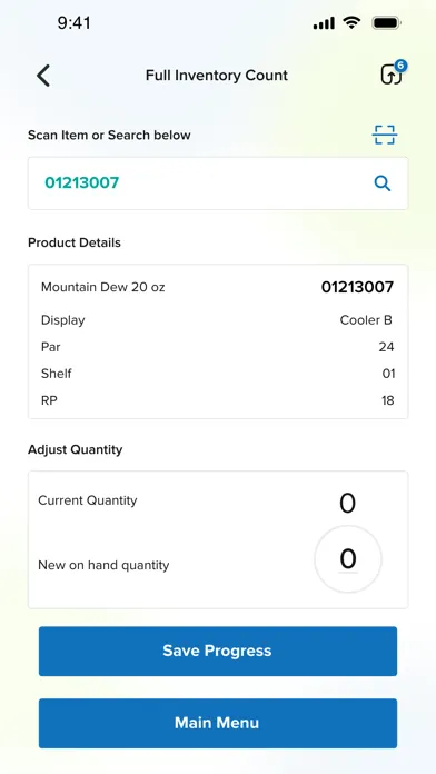 Breakroom Provisions Inventory Screenshots
