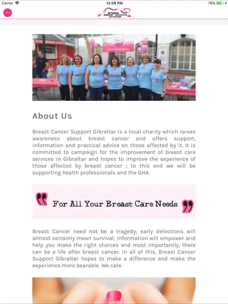 Capturas de pantalla de BreastCancerGibraltar iPad 
