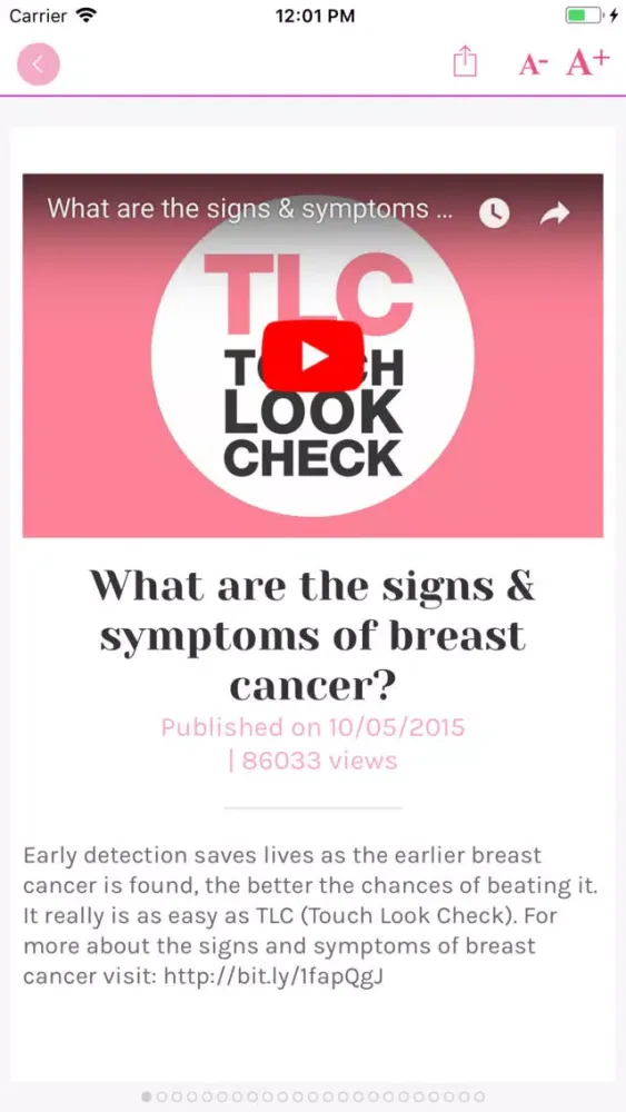 Capturas de pantalla de BreastCancerGibraltar