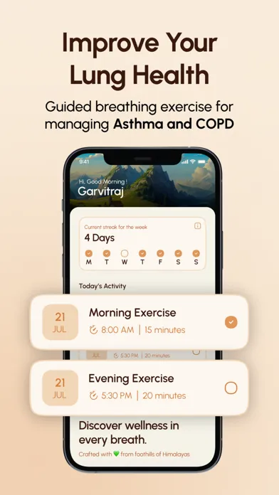 Tangkapan layar Pulmo: Improve Lung Health