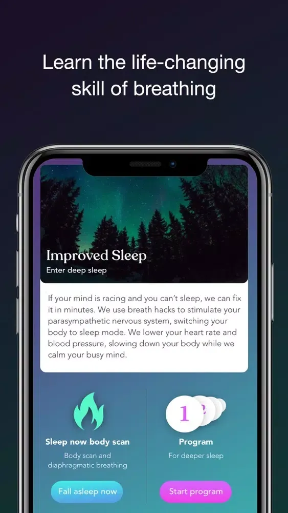 Zrzuty ekranu Fall asleep - Breath Hacking